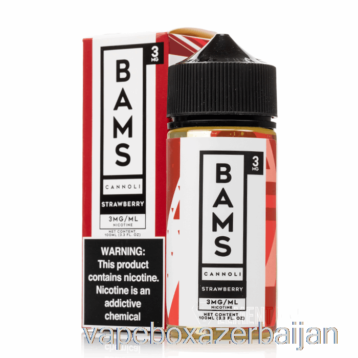 Vape Smoke Strawberry Cannoli - Bam Bam's Cannoli - 100mL 3mg